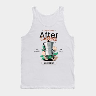 Life Begins After Coffee Tank Top